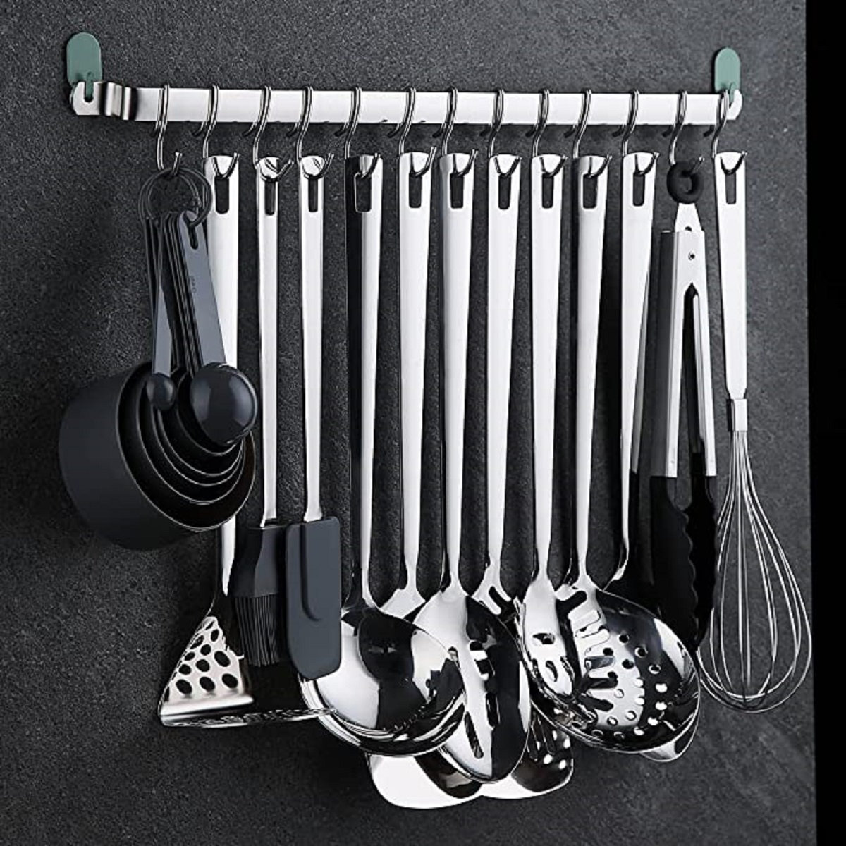 Stainless Steel Cooking Utensils Set,37 Pieces Kitchen Utensils Set, Kitchen  Tool Gadgets Set with Utensil Holder Non-Stick and Heat Resistant Dishwasher  Safe