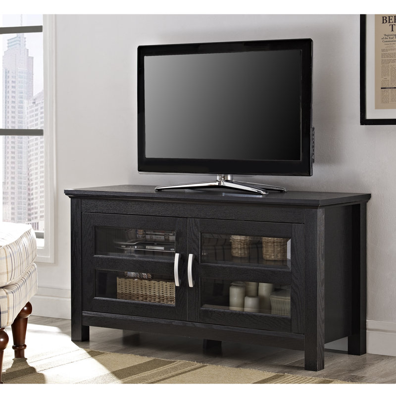 Acantha Unfinished TV Stand for TVs up to 50", Black