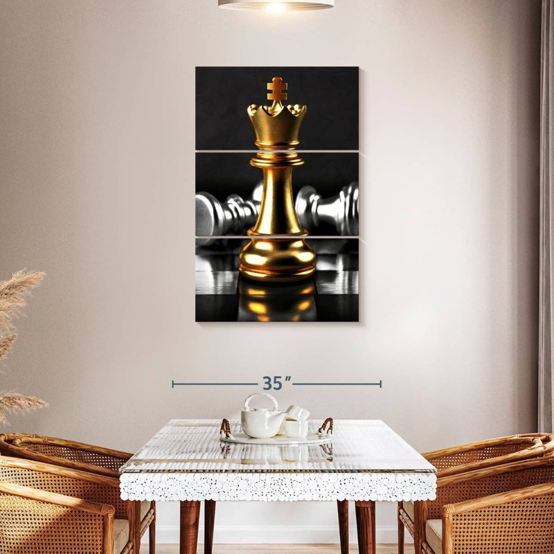 Senne Victorious Chess King, H 45 po x l 28 po