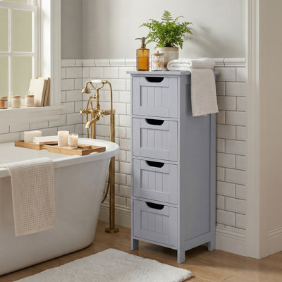 Holtby 11.8" W x 32.3" H x 11.8" D Freestanding Storage Cabinet