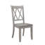 2 chaises d'appoint, couleur grise, placage de pin, dossier, chaises de salle à manger transitionnelles de 2, structure en bois, dossier pour-1815600613