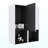 12" Bathroom Side Cabinet,2-Soft Close Doors,Float Mounting Design,12*2-1838911412