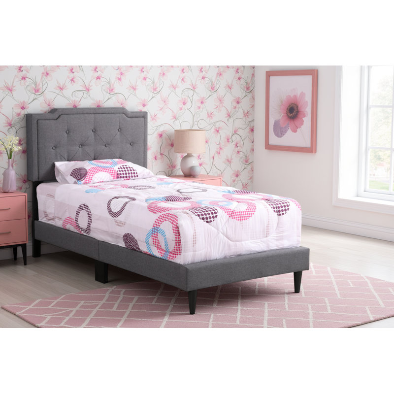 Maiwenn Gray Twin Bed Set Of 2, Gray, Twin