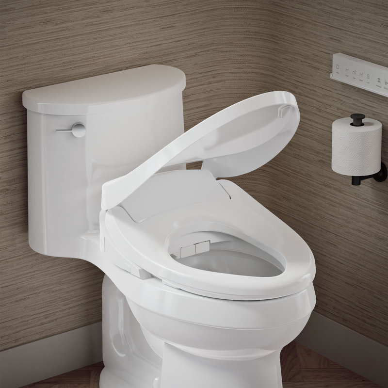Siège de toilette de bidet allongé Purewashe860 avec télécommande