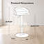 Tabouret réglable avec pivot en métal, similicuir avec repose-pieds arrondi en T-103063221-103063222