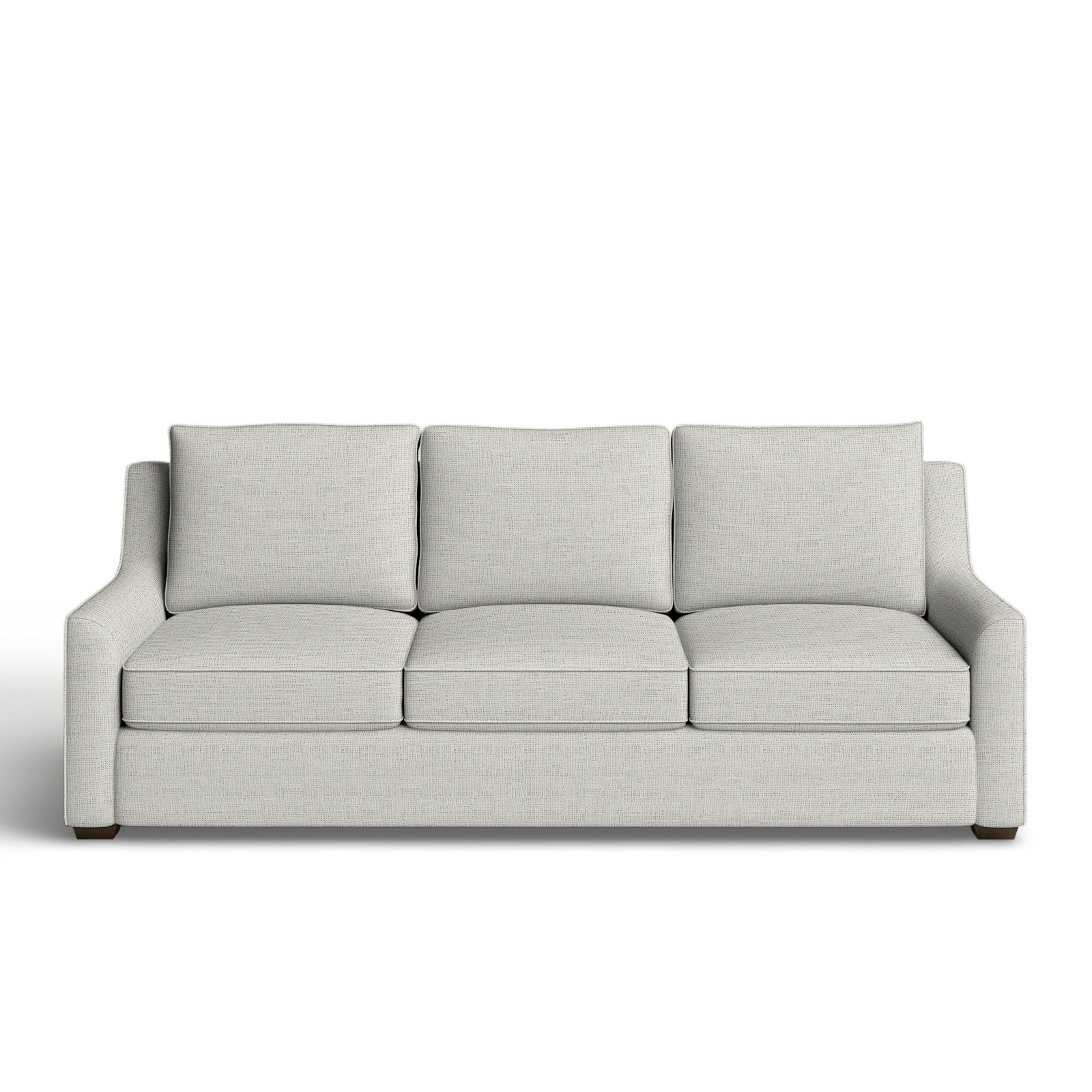 Gemi 80'' Upholstered Sofa, Drusky Moonglow Sustain® Basketweave