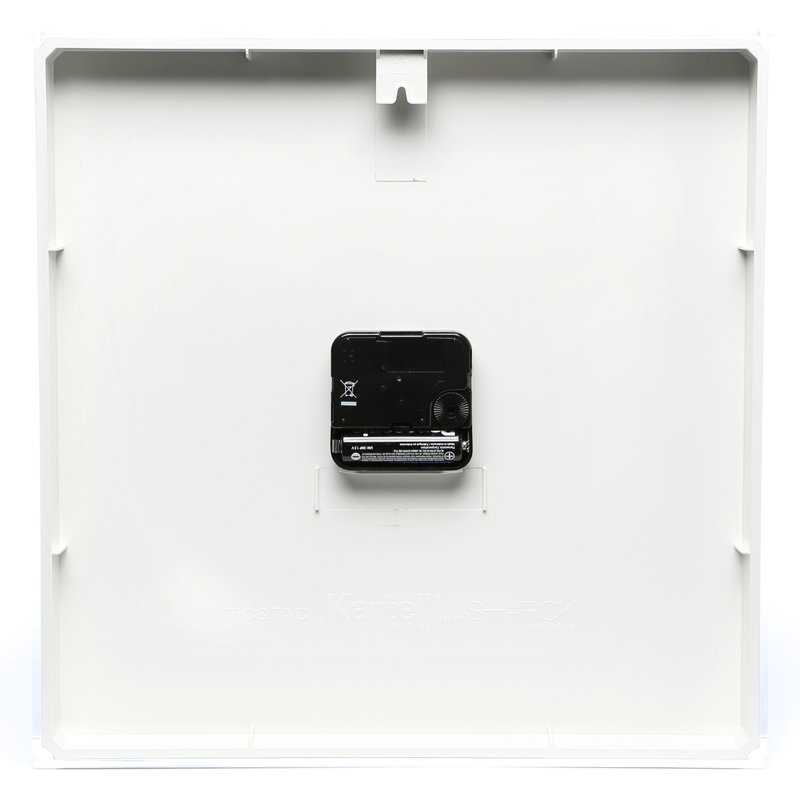 Metal Analog Wall Clock, White
