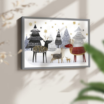 Chirstmas Art-CDLX III - Reproduction encadrée - Restickable