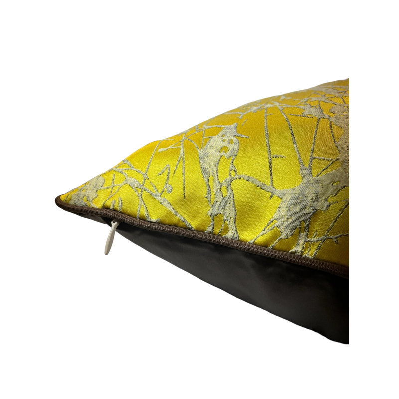 Housse de coussin géométrique réversible en satin