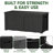 150 Gallon Waterproof Resin Deck Box, Weather Resistant Outdoor Storage Container with Lockable Lid, Hydraulic Lift, 550 lbs Support for Patio Cushions, Garden Tools, Pool Supplies