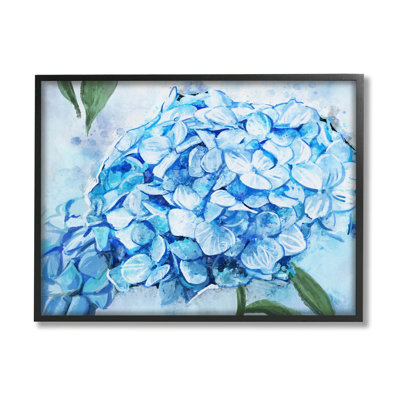 «Blue Hydrangea Blossom Leaves», art giclée par Ziwei Li