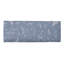 Banc décoratif rembourré en polyester bleu / blanc Noor