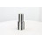 Cole And Grey Ceramic Round Decorative Vase With Black Vertical Stripes-513826168-513826166