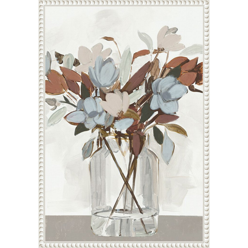 «Warm Florals» par reproduction d'art sur toile encadrée, H 23 po x l 16 po