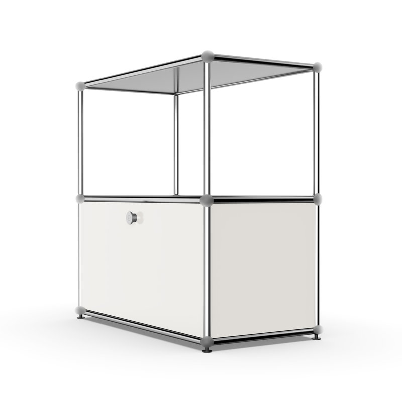 Storage Bedside Table  Sideboard File Cabinet Dining Cabinet Shelf Bookcase, White