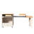 78.8" Rolling Kitchen Island With 3-Stage Extendable Dining Table-1906777840