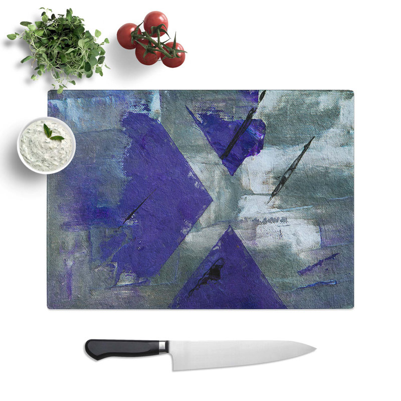 Tempered Glass Art Painting Vol.357 Chopping Board, 28.5 cm W x 20 cm L