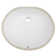 Ticor Sinks Belfast Series 19.5'' Porcelain Oval Bathroom Sink with Overflow
