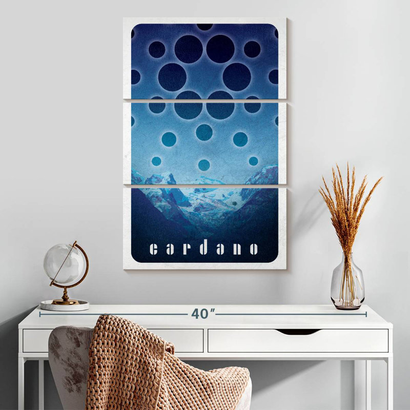 Tergel Cryptocurrency Cardano Logo IV, 32" H x 20" W