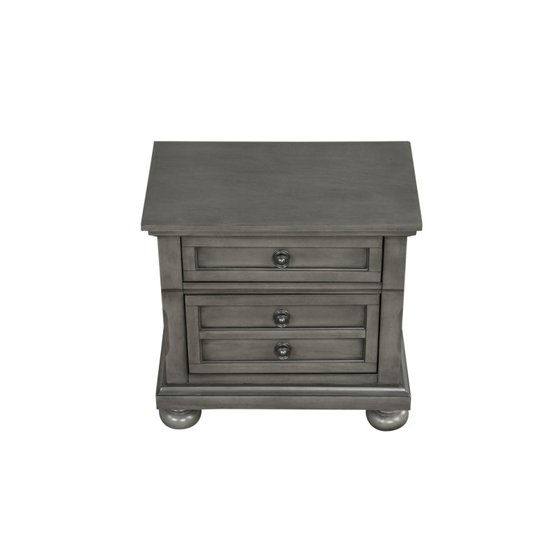 Manlius 2 - Drawer Nightstand, Gray