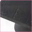 Table basse polyvalente en magnésium noir - plateau carré épuré Base arrondie pour salon, table de chevet