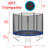 Wewdigi Round Backyard Trampoline with Safety Enclosure
