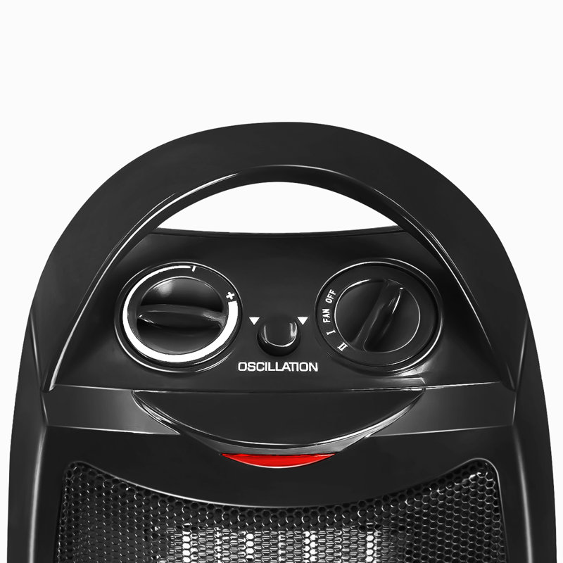 Proaira 750 Watt 5120 BTU Electric Compact Space Heater with Adjustable Thermostat