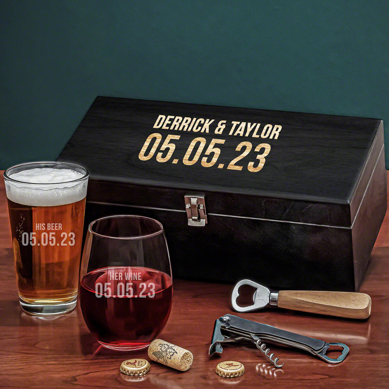 Ensemble de verres personnalisés 2 pièces