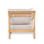 Canapé modulaire d'extérieur en bois d'acacia Henry avec coussins