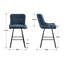 Joutel Upholstered and Chenille Bar Stool-553902866