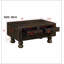 Table basse rectangulaire en bois massif pour le salon, table basse antique de 40 pouces avec 4 tiroirs-1720665044