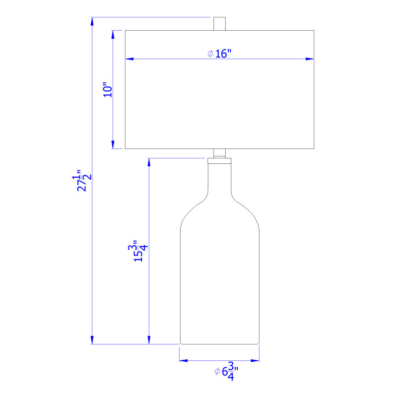 Lampe de table 27,5 "Hideki Orange