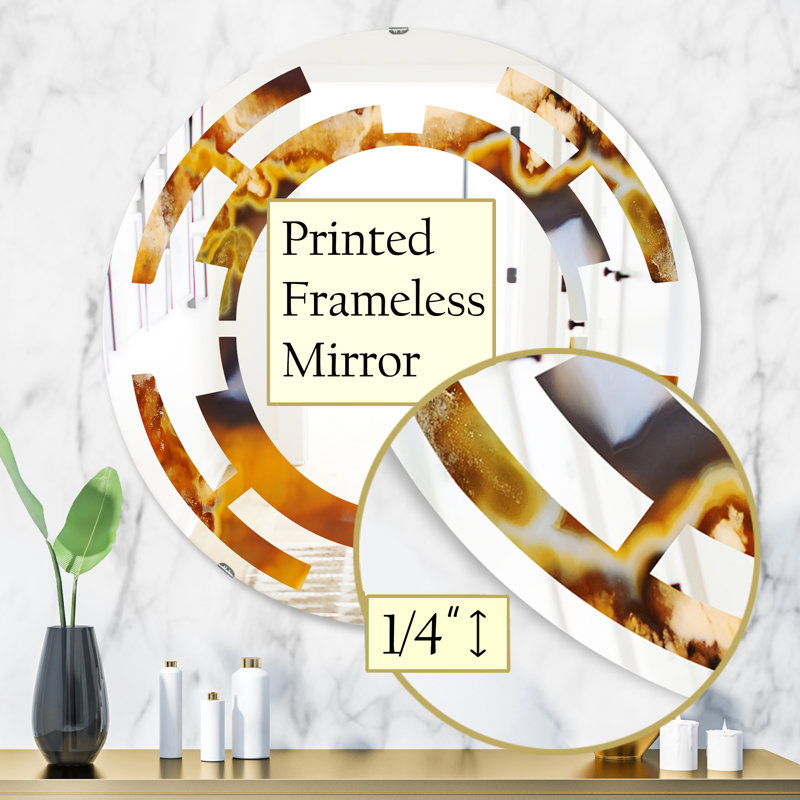 Miroir mural Agate Space Rustic, H 31,5 po x l po