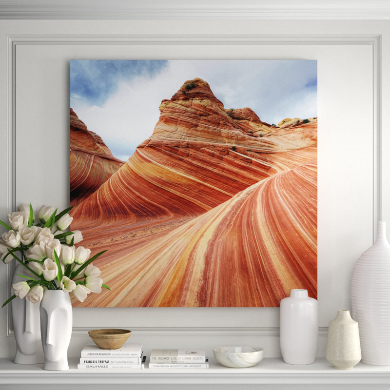 The Dunes Print, 24" H x 24" W x 2.5" D, Aluminum