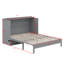 Lit escamotable avec station de charge et tiroirs-2082614160