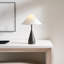 Kelly Wearstler Brachion 1 Light Bedroom Home Office Living Room Lamp With White Linen Shade-1011958220