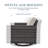 Naresa 9-Piece Outdoor Sofa Set, Wicker Patio Furniture Set, All-Weather PE Wicker-961282458