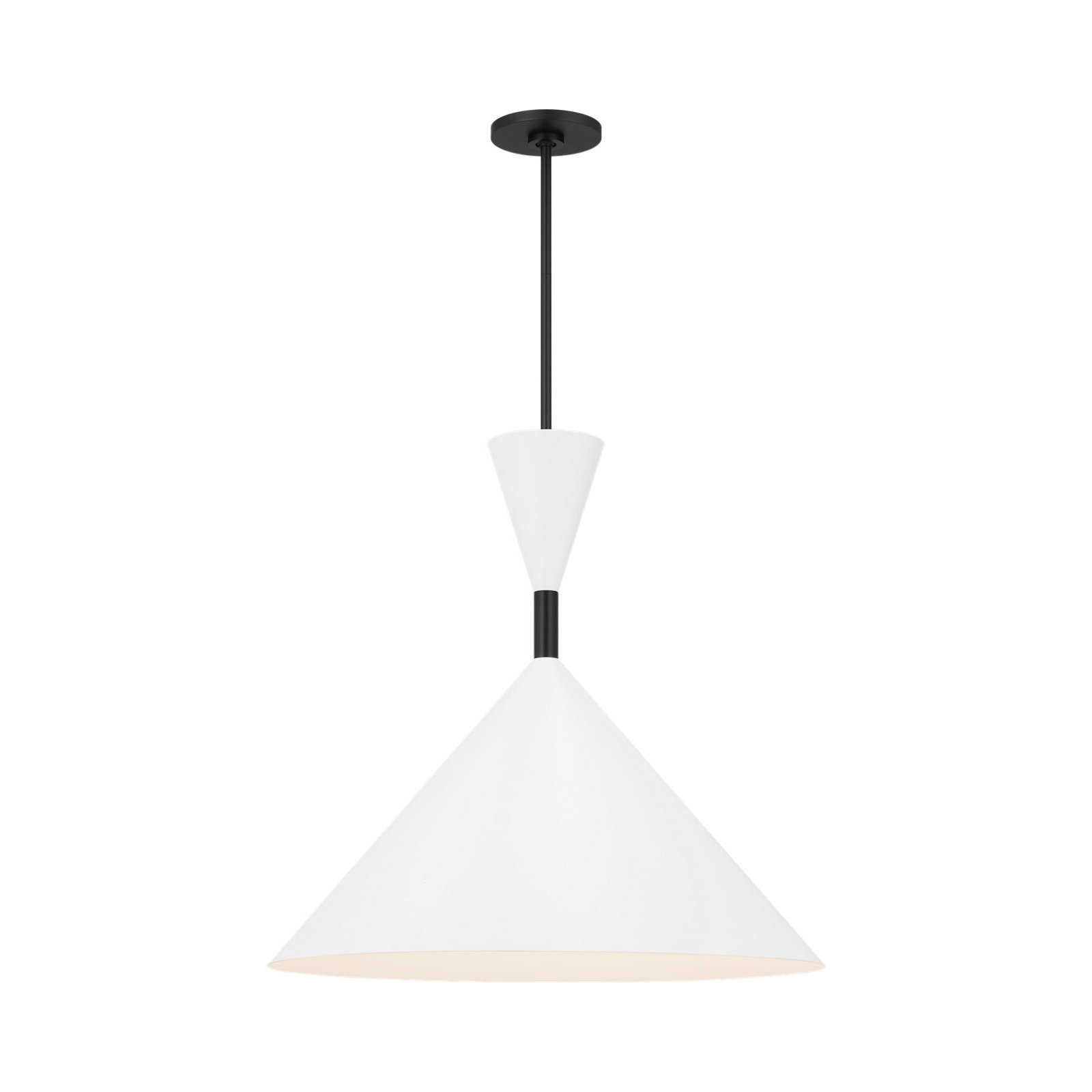 Bodhi Pendant, Midnight Black, 23.25" H x 24" W x 24" D
