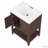 24" Modern Sleek Bathroom Vanity Elegant Ceramic Sink-110825175