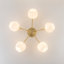 Plafonnier semi-encastré 5 lumières