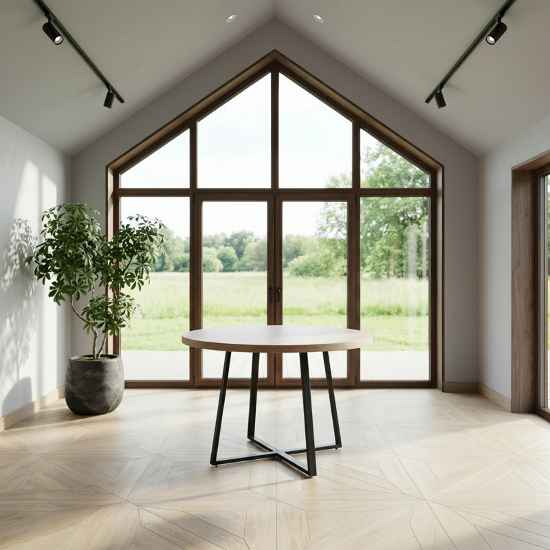 Eyre Round Metal Base Dining Table