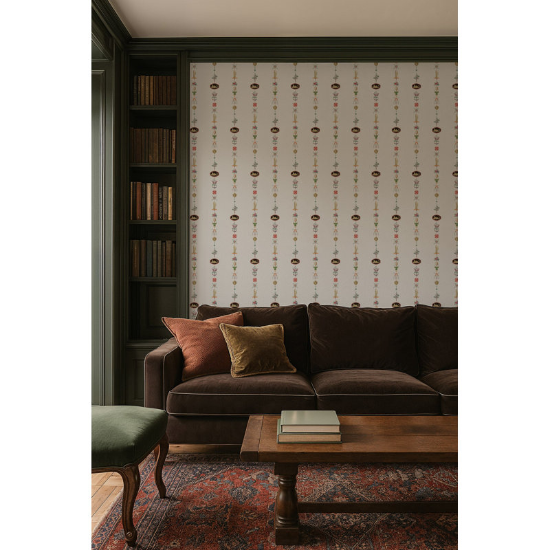 NeoClassical Stripe - Ivory Wallpaper