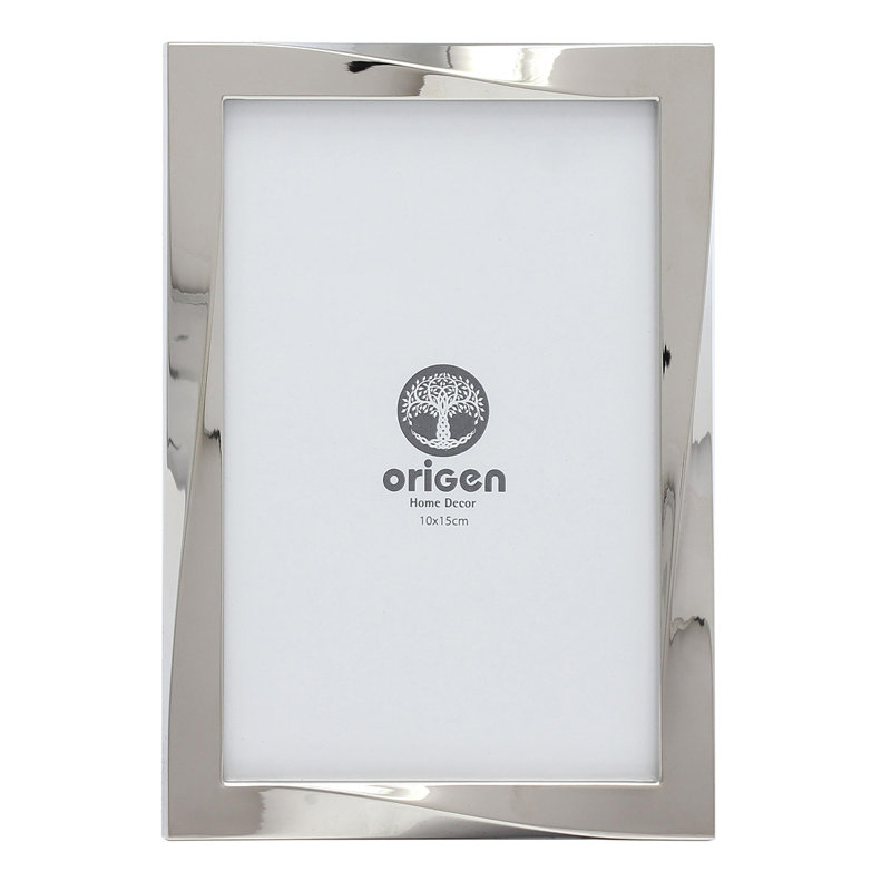 617-Marc-all Silver Metal Picture Frame, 17cm H x 2cm W x 12cm D