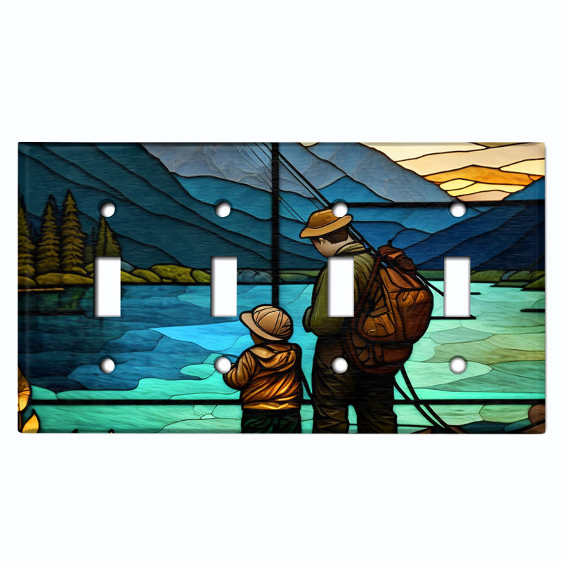 Plaque murale d'interrupteur à bascule 4 fils