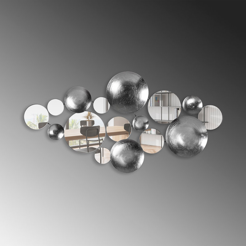 Modern Wall Decor, Silver/White