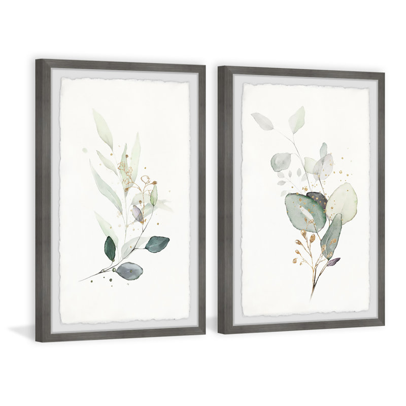 My Plants by Marmont Hill - 2 Piece Single Picture Frame Painting Set, 91"H x 61"W