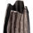 Leika Modern Glam Sculptural Metal and Aluminum Decorative Vase with Textured Striped Design and Organic Rim Detailing-768187556