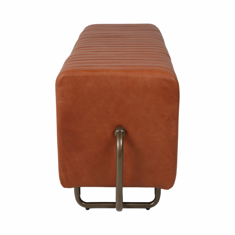 Bowen 60" Felix Real Leather Bench