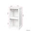 Armoire à vin blanche avec tablettes pour organiser le rangement modulaire de votre chambre à coucher - pour le rangement du couloir