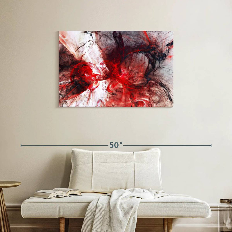Avery Vampire Blood Abstract, 24" H x 36" W